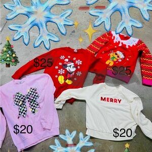 Red Mickey Mouse Kids Sweatshirt